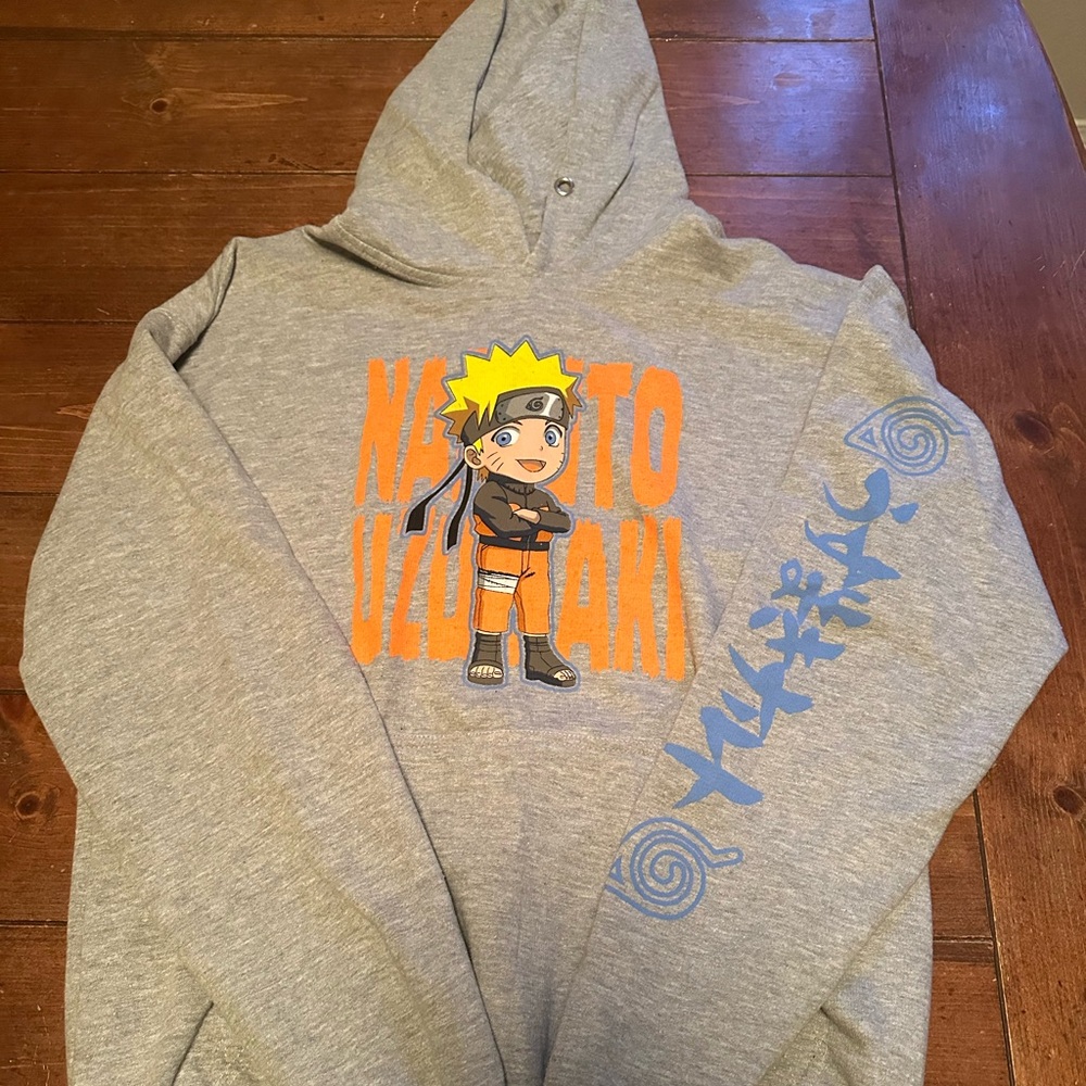 Naruto Shippuden Gray Hoodie